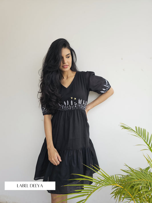 Black garden dress